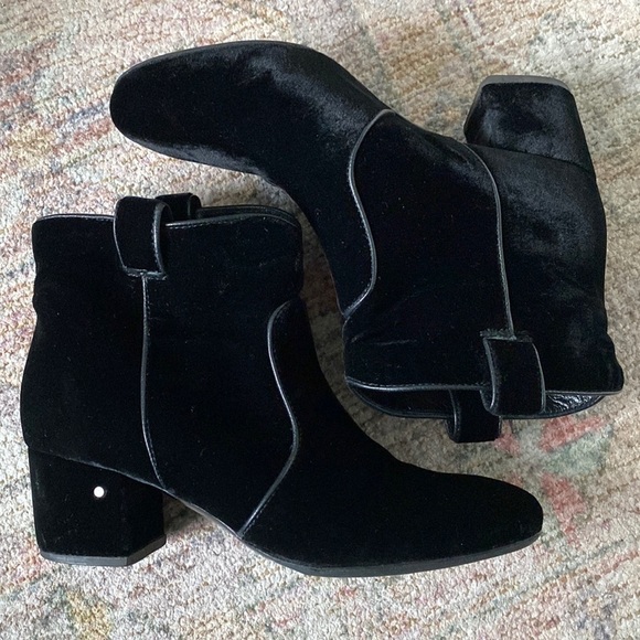 Laurence Dacade Shoes - Laurence Dacade Belen Velvet Western Ankle Booties Size 38